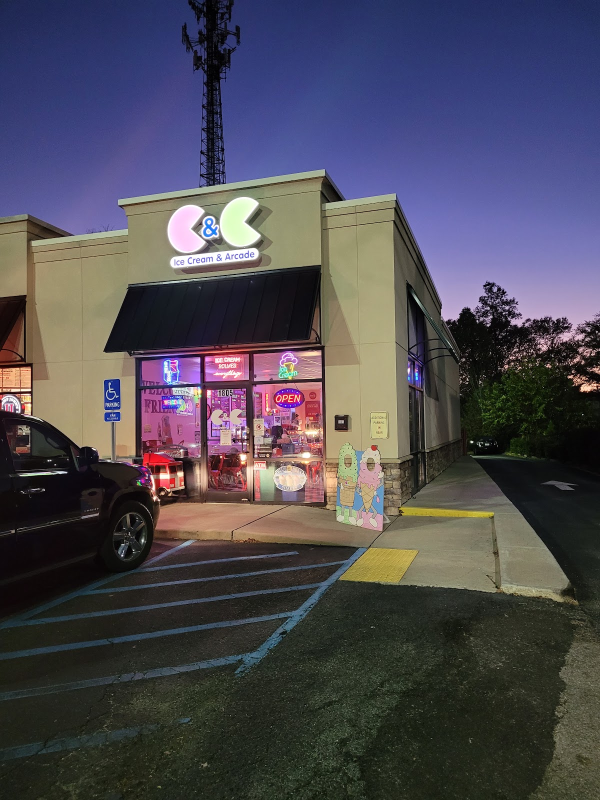 C & C Ice Cream and Arcade in Anderson, SC