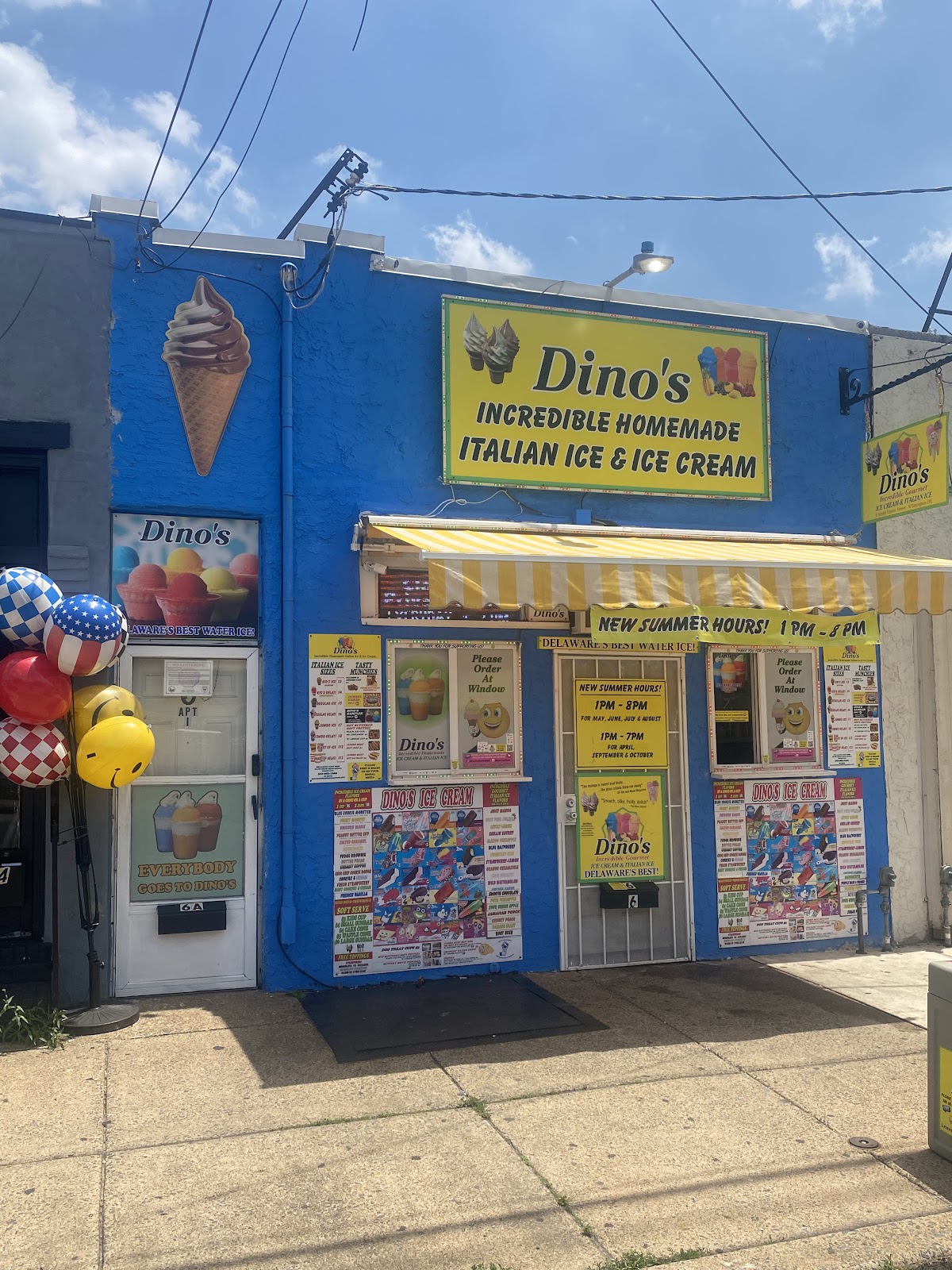 Dino's ice cream & Italian water ice in Wilmington, DE