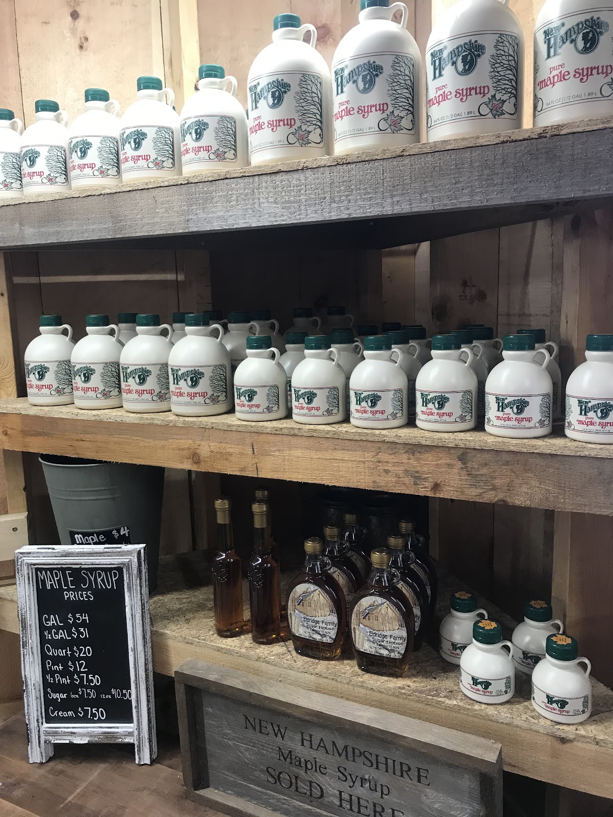 Eldridge Family Sugar House & Ice Cream Shoppe in Tamworth, NH