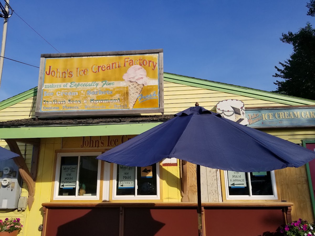 John's Ice Cream Factory in Liberty, ME