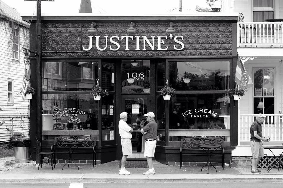 Justine's Ice Cream Parlour in St Michaels, MD