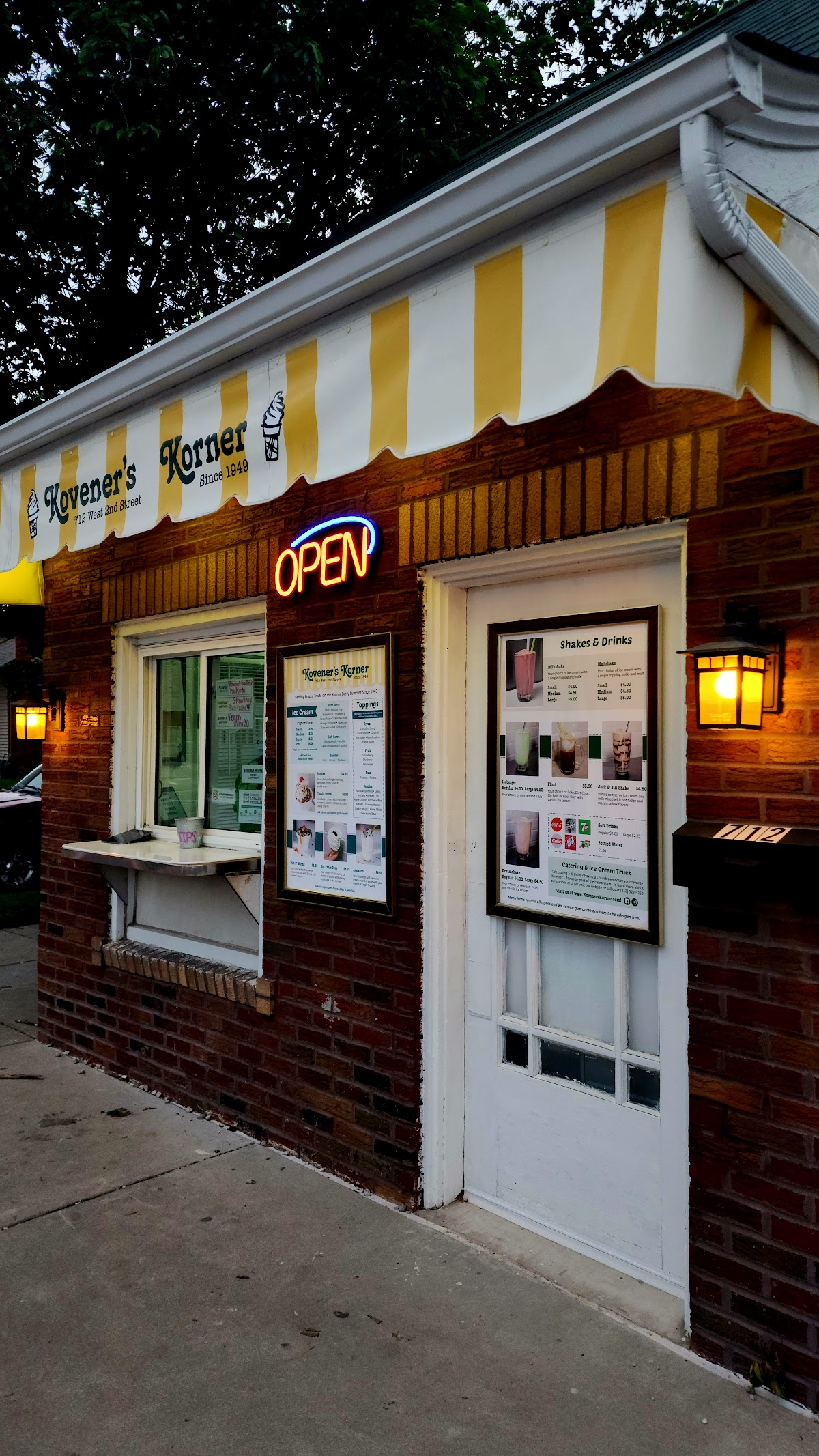 Kovener's Korner Ice Cream in Seymour, IN