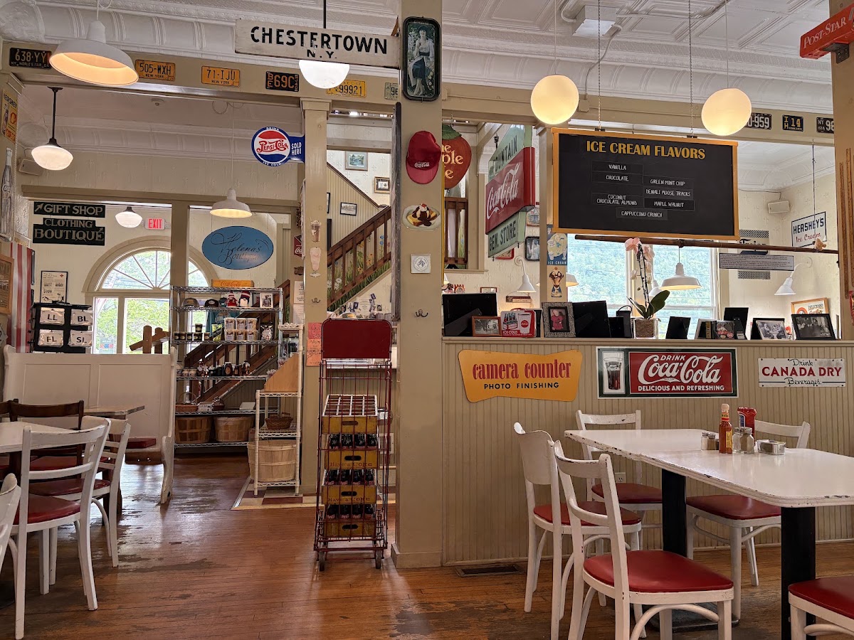 Main Street Ice Cream Parlor in Chestertown, NY