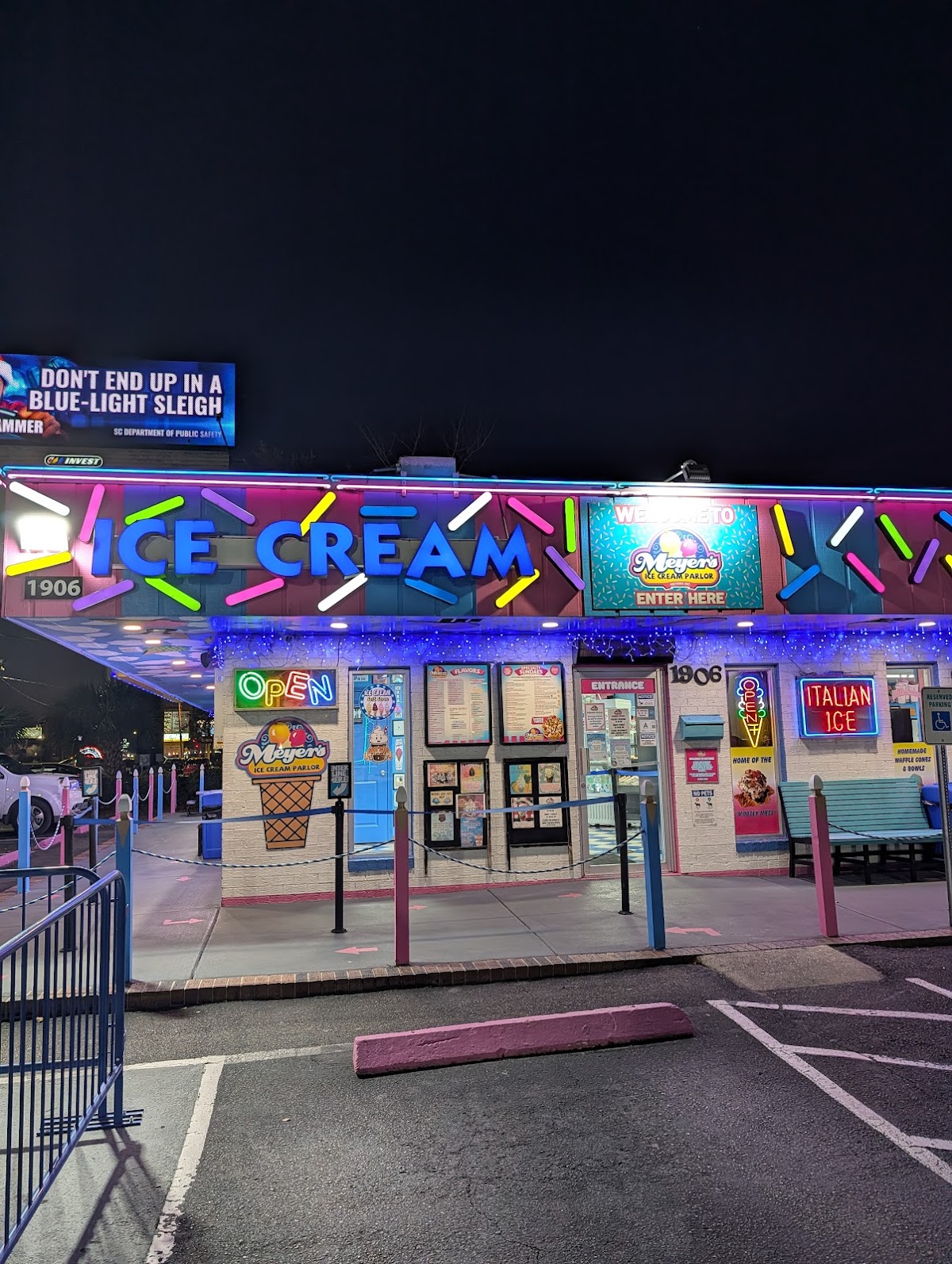 Meyer's Ice Cream Parlor in Surfside Beach, SC