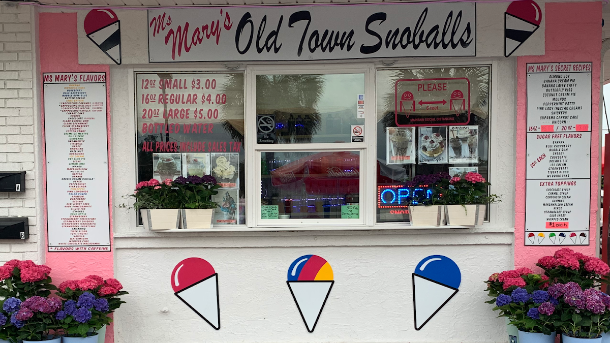 Ms. Mary's Old Town Snoballs & Ice Cream in Bay St Louis, MS