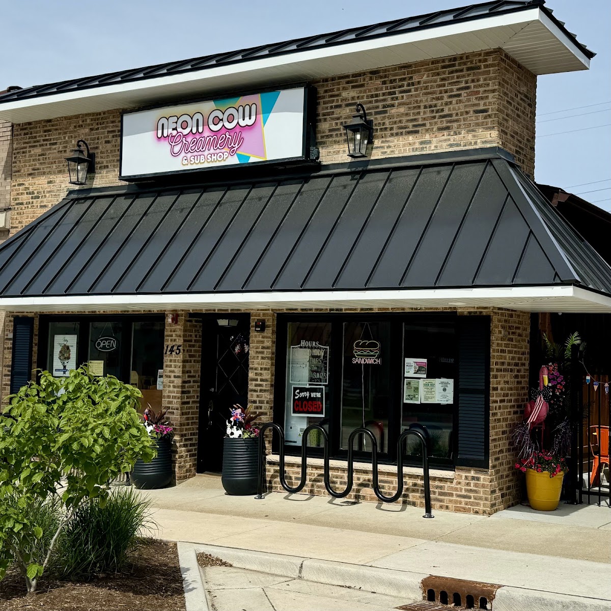 Neon Cow Creamery & Sub Shop in Hampshire, IL