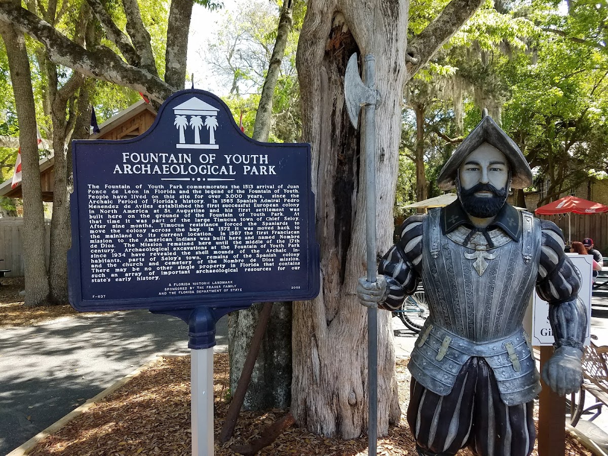 Ponce de Leon's Fountain of Youth Archaeological Park in St. Augustine, FL