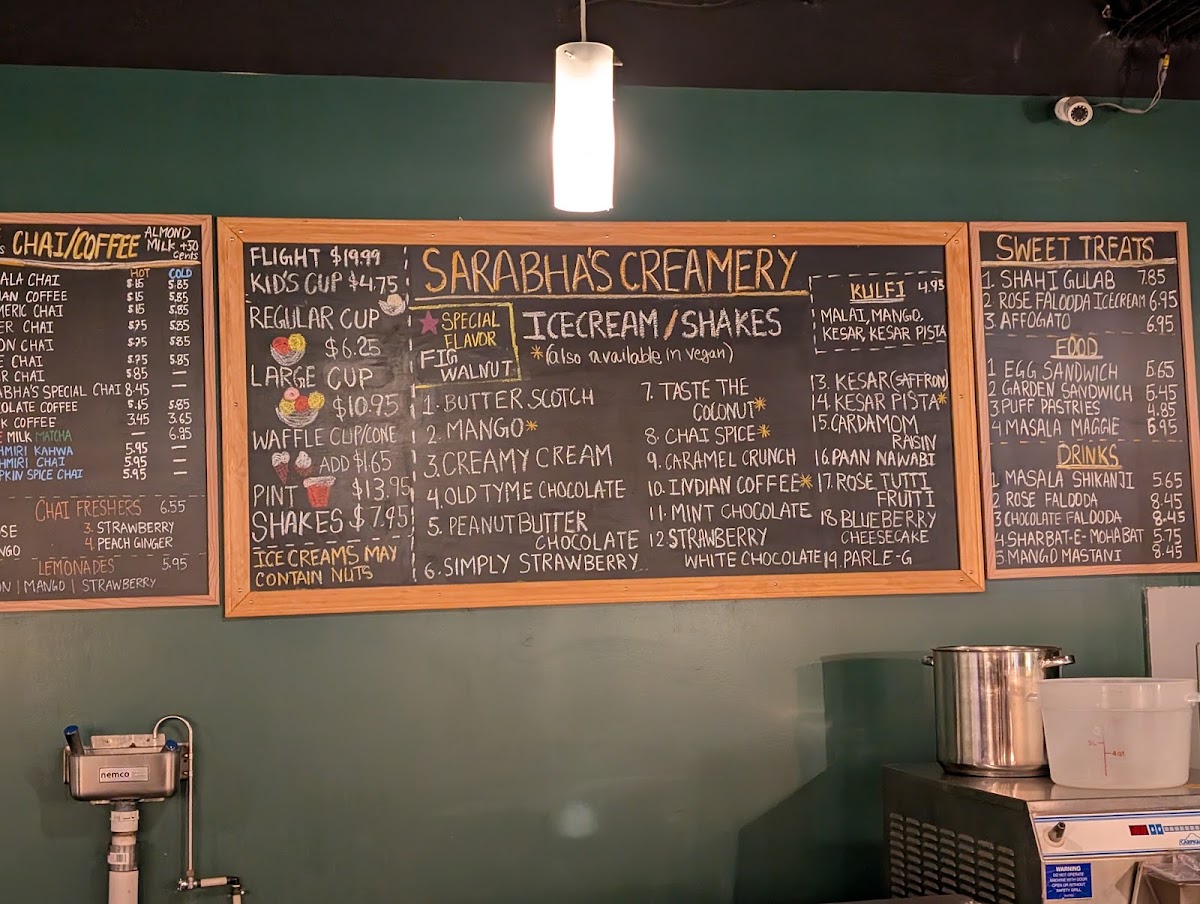 Sarabhas creamery - Ice cream & chai/coffee shoppe photo from Google