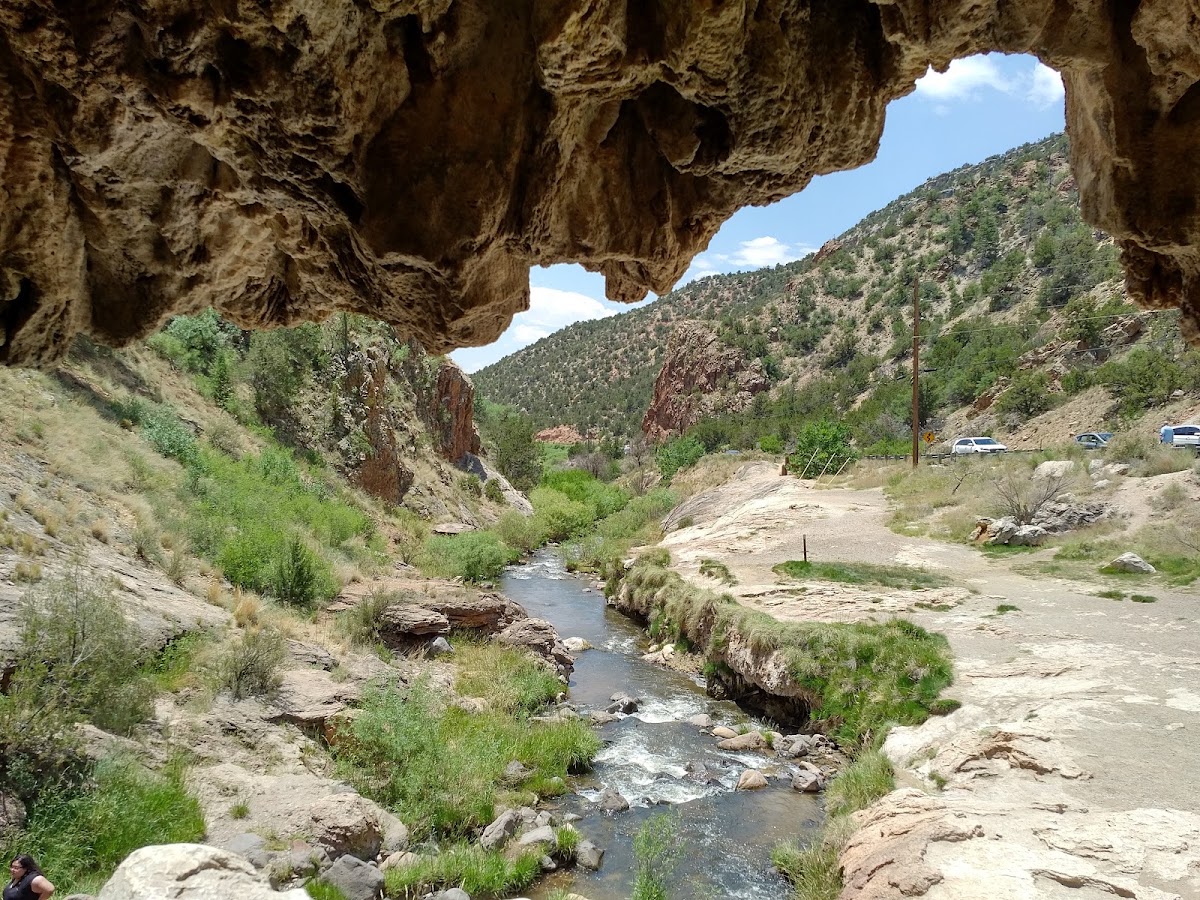 Soda Dam Historical Marker in Jemez Springs, NM