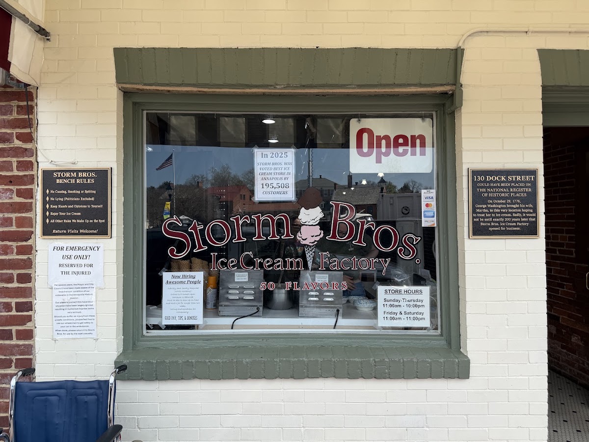 Storm Bros. Ice Cream Factory in Annapolis, MD