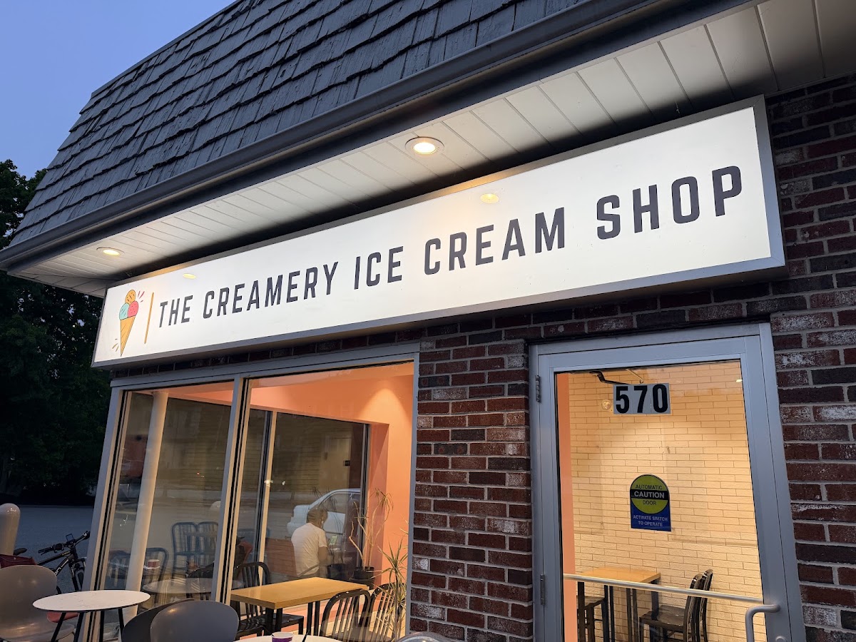 The Creamery Ice Cream shop in Waltham, MA