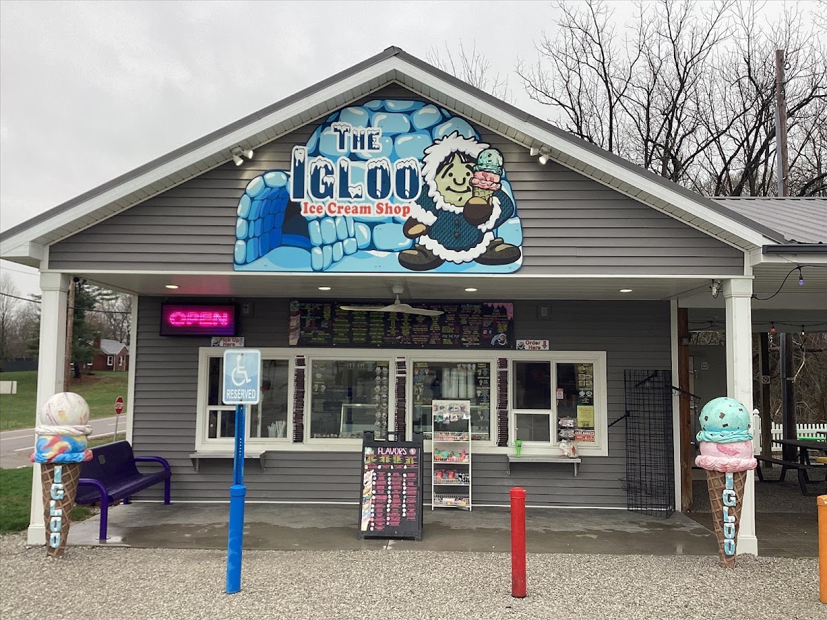 The Igloo Ice Cream Shop in Silver Lake, IN
