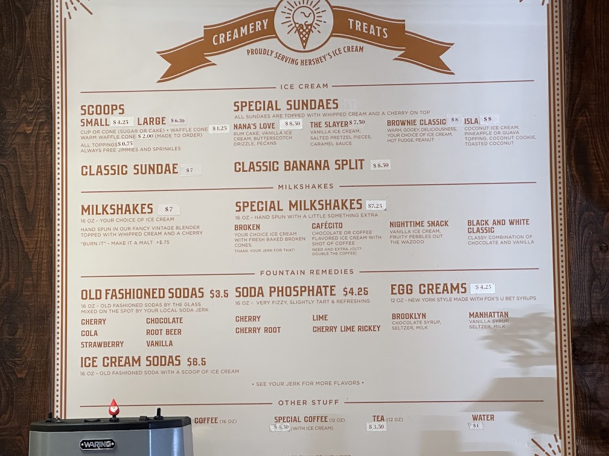 West Orange Creamery and Soda Fountain photo from Google